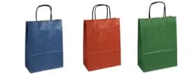 Detail of high-quality print on a brown kraft bag